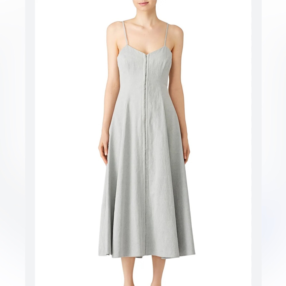 Mara Hoffman sage green a-line dress